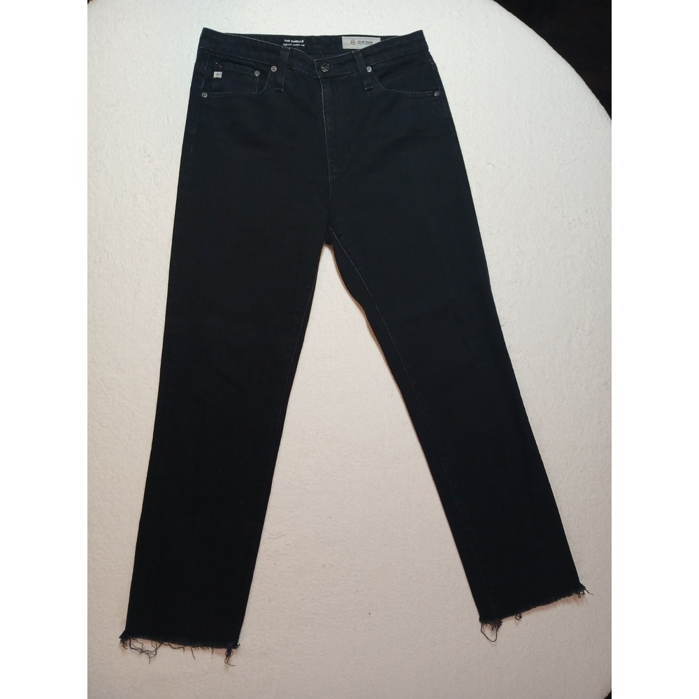 AG Jeans Adriano Goldschmied the Isabelle High Rise Straight Crop Jeans Size 29R